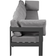 Meridian Furniture Nizuc Grey Outdoor Patio Modular Sofa