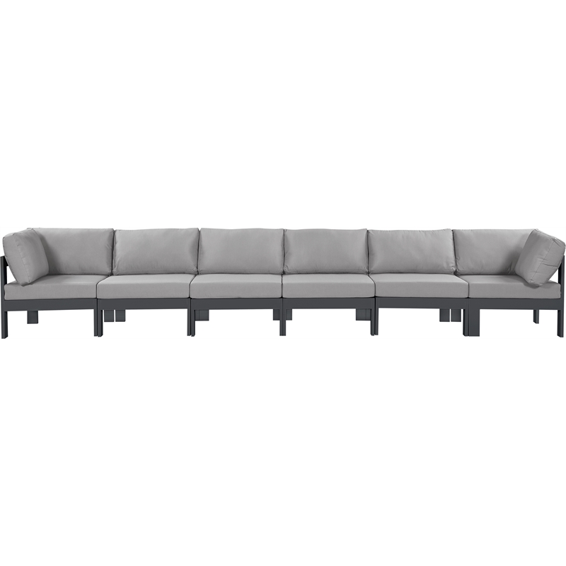 Meridian Furniture Nizuc Grey Outdoor Patio Modular Sofa