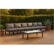 Meridian Furniture Nizuc Grey Outdoor Patio Modular Sofa