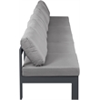 Meridian Furniture Nizuc Grey Outdoor Patio Modular Sofa