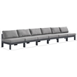Meridian Furniture Nizuc Grey Outdoor Patio Modular Sofa