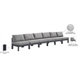Meridian Furniture Nizuc Grey Outdoor Patio Modular Sofa