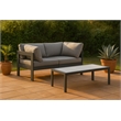 Meridian Furniture Nizuc Grey Outdoor Patio Modular Sofa
