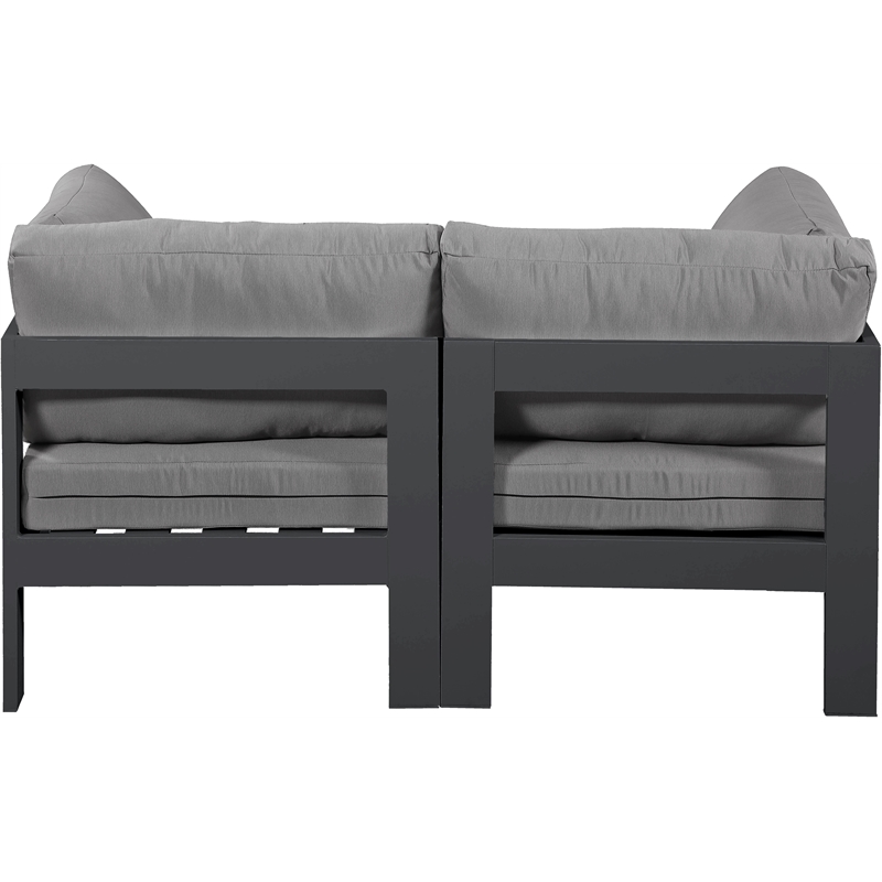 Meridian Furniture Nizuc Grey Outdoor Patio Modular Sofa