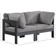 Meridian Furniture Nizuc Grey Outdoor Patio Modular Sofa