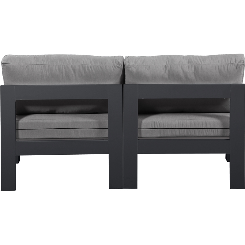 Meridian Furniture Nizuc Grey Outdoor Patio Modular Sofa
