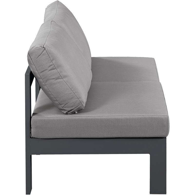 Meridian Furniture Nizuc Grey Outdoor Patio Modular Sofa