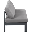 Meridian Furniture Nizuc Grey Outdoor Patio Modular Sofa