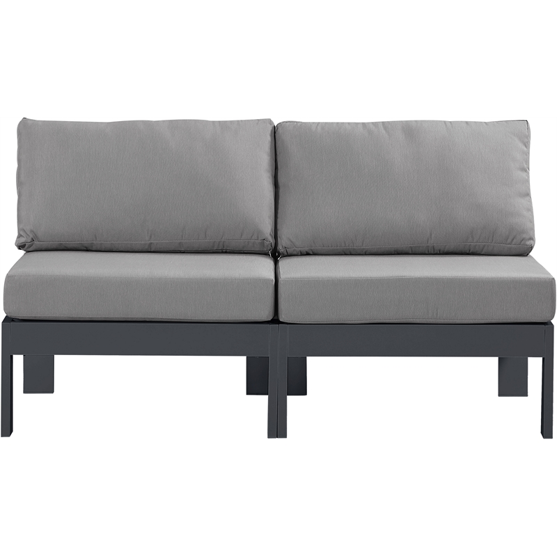 Meridian Furniture Nizuc Grey Outdoor Patio Modular Sofa