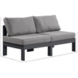 Meridian Furniture Nizuc Grey Outdoor Patio Modular Sofa