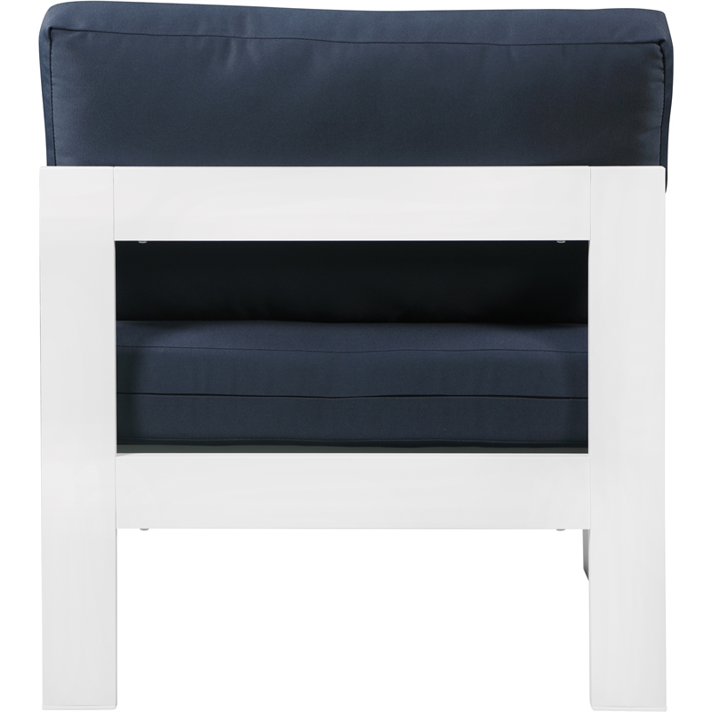 Meridian Furniture Nizuc Navy Outdoor Patio Armless Chair