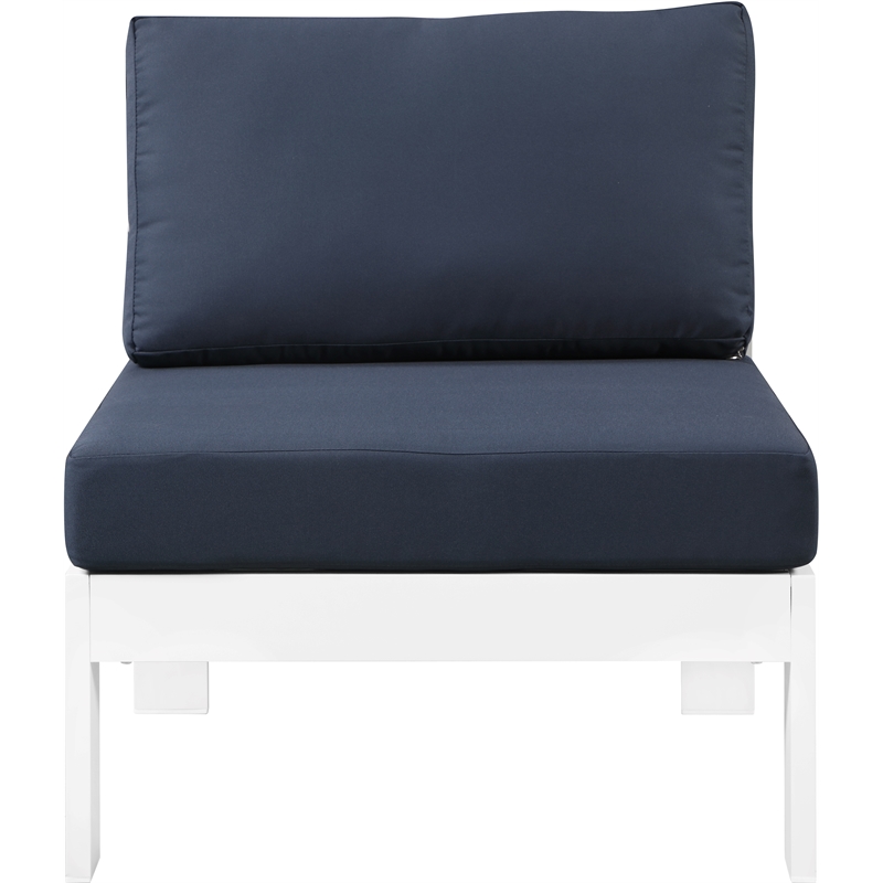Meridian Furniture Nizuc Navy Outdoor Patio Armless Chair