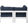 Meridian Furniture Nizuc Navy Outdoor Patio Modular Sofa