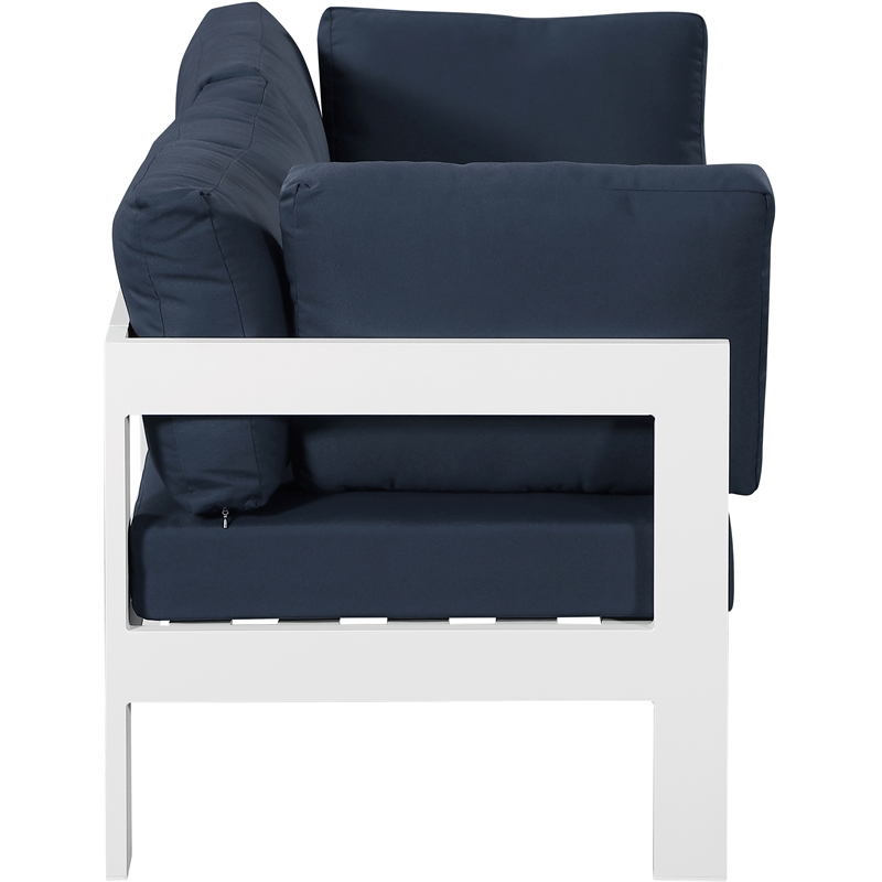 Meridian Furniture Nizuc Navy Outdoor Patio Modular Sofa