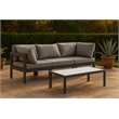 Meridian Furniture Nizuc Grey Outdoor Patio Modular Sofa