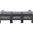 Meridian Furniture Nizuc Grey Outdoor Patio Modular Sofa