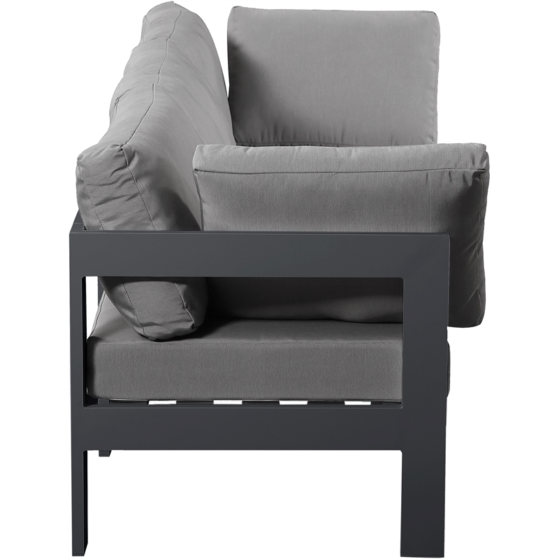 Meridian Furniture Nizuc Grey Outdoor Patio Modular Sofa