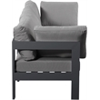 Meridian Furniture Nizuc Grey Outdoor Patio Modular Sofa