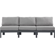 Meridian Furniture Nizuc Grey Outdoor Patio Modular Sofa