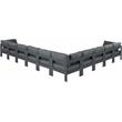 Meridian Furniture Nizuc Grey Outdoor Patio Modular Sectional