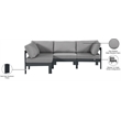 Meridian Furniture Nizuc Grey Outdoor Patio Modular Sectional