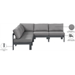 Meridian Furniture Nizuc Grey Outdoor Patio Modular Sectional
