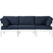 Meridian Furniture Nizuc Navy Outdoor Patio Modular Sofa