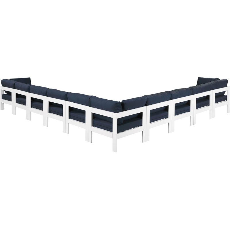 Meridian Furniture Nizuc Navy Outdoor Patio Modular Sectional