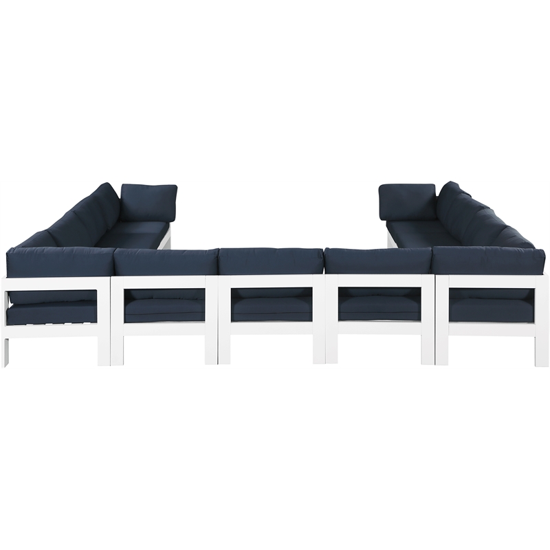 Meridian Furniture Nizuc Navy Outdoor Patio Modular Sectional