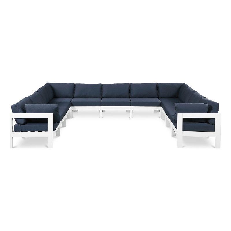 Meridian Furniture Nizuc Navy Outdoor Patio Modular Sectional