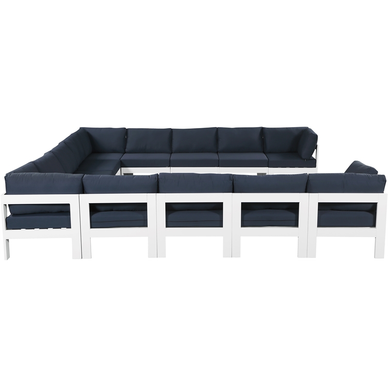 Meridian Furniture Nizuc Navy Outdoor Patio Modular Sectional