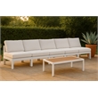 Meridian Furniture Nizuc White Outdoor Patio Modular Sofa