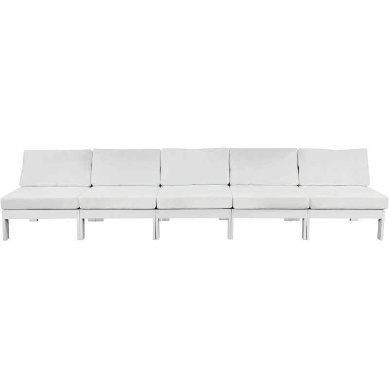 Meridian Furniture Nizuc White Outdoor Patio Modular Sofa