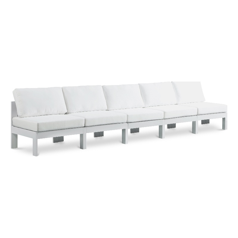 Meridian Furniture Nizuc White Outdoor Patio Modular Sofa
