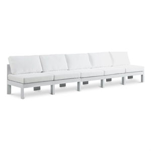Meridian Furniture Nizuc White Outdoor Patio Modular Sofa