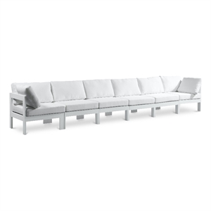 Meridian Furniture Nizuc White Outdoor Patio Modular Sofa
