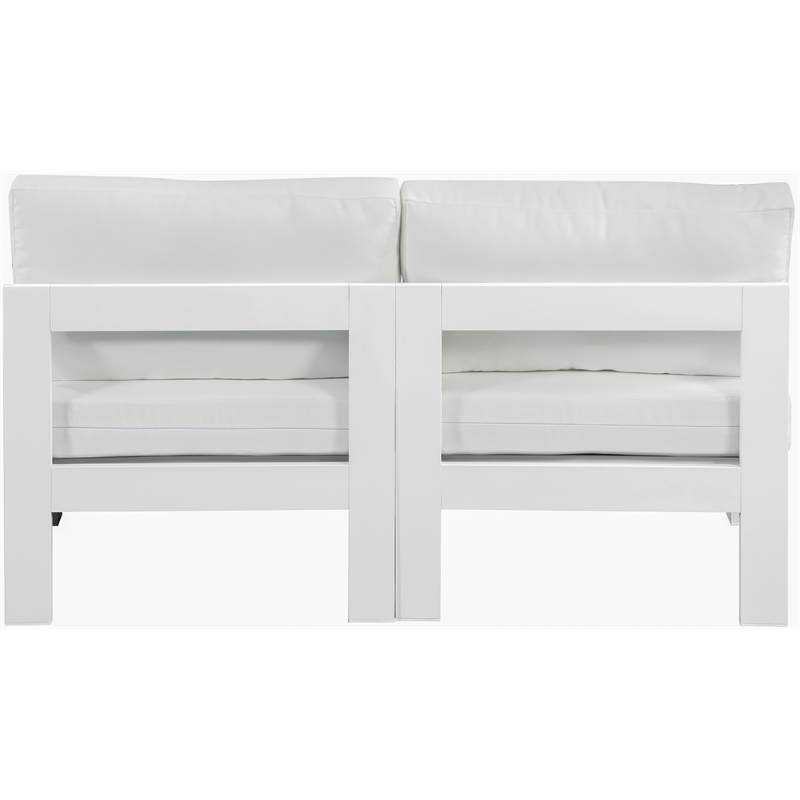 Meridian Furniture Nizuc White Outdoor Patio Modular Sofa