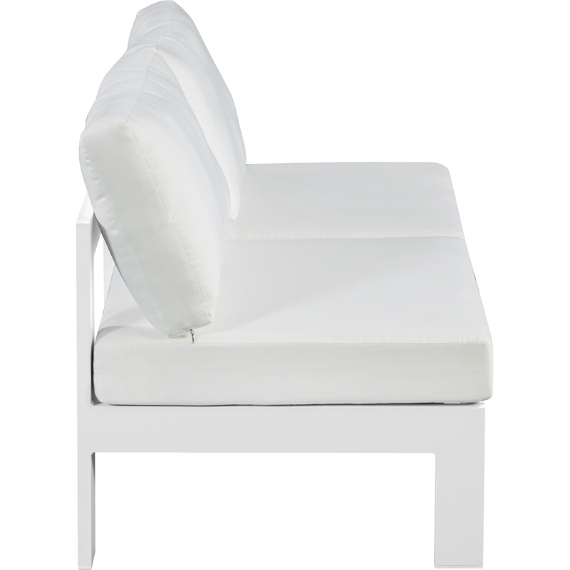 Meridian Furniture Nizuc White Outdoor Patio Modular Sofa