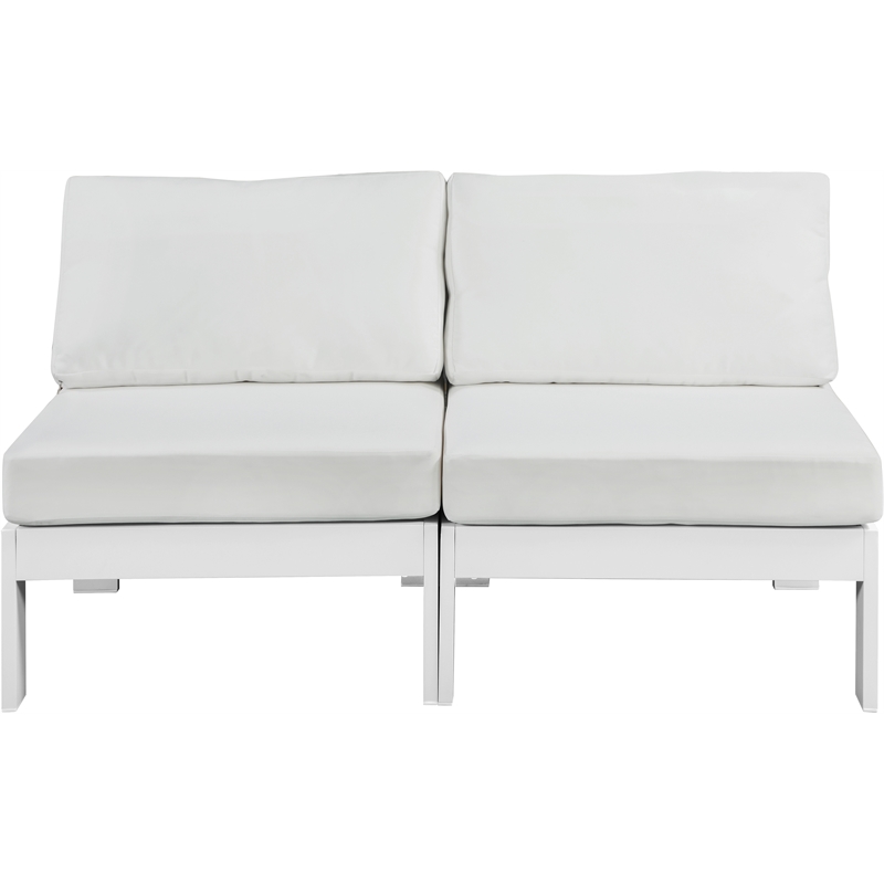 Meridian Furniture Nizuc White Outdoor Patio Modular Sofa