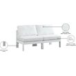 Meridian Furniture Nizuc White Outdoor Patio Modular Sofa