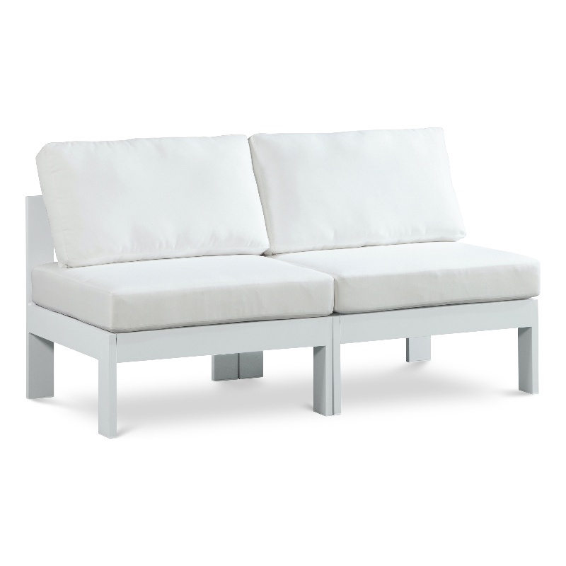 Meridian Furniture Nizuc White Outdoor Patio Modular Sofa