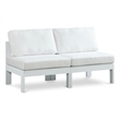 Meridian Furniture Nizuc White Outdoor Patio Modular Sofa