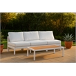 Meridian Furniture Nizuc White Outdoor Patio Modular Sofa