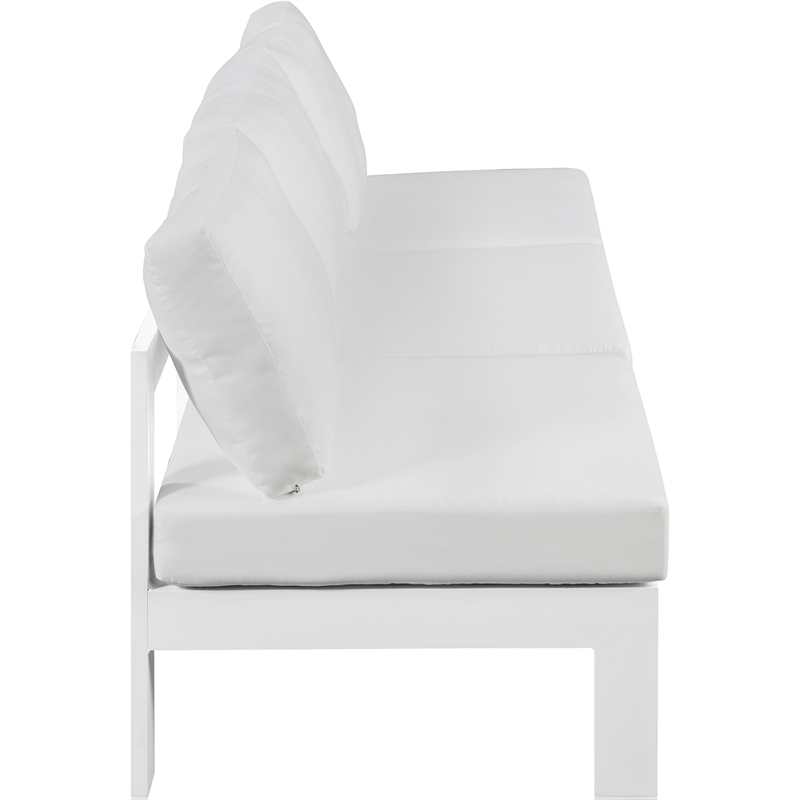 Meridian Furniture Nizuc White Outdoor Patio Modular Sofa