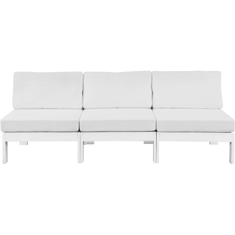 Meridian Furniture Nizuc White Outdoor Patio Modular Sofa
