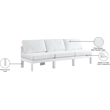 Meridian Furniture Nizuc White Outdoor Patio Modular Sofa