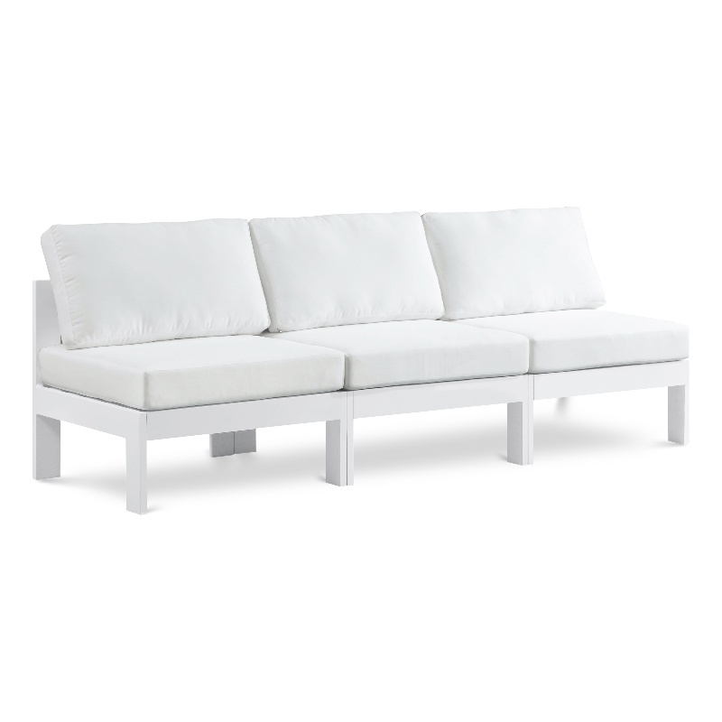 Meridian Furniture Nizuc White Outdoor Patio Modular Sofa
