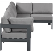 Meridian Furniture Nizuc Grey Outdoor Patio Modular Sectional