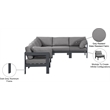 Meridian Furniture Nizuc Grey Outdoor Patio Modular Sectional