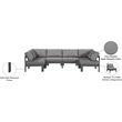 Meridian Furniture Nizuc Grey Outdoor Patio Modular Sectional
